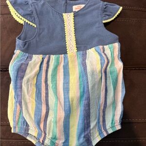 Cat & Jack striped Baby Romper